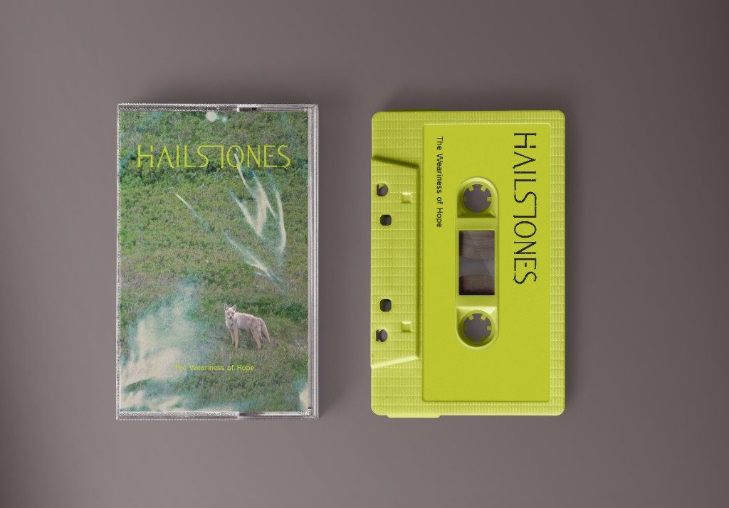 Top view of the yellow Hailstones cassette and case
